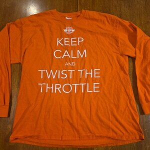 Harley Davidson Harley for Heroes Keep Calm & Twist The Throttle Long Sleeve XL